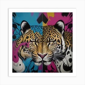 Two leopards Art Print