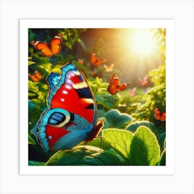 Butterfly - Butterfly Stock Videos & Royalty-Free Footage 18 Art Print