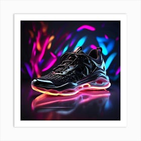 Glow In The Dark Sneakers 3 Art Print