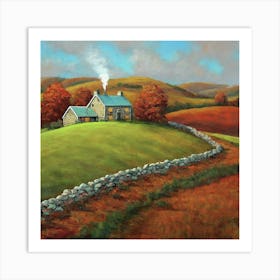 Country Cottage 1 Art Print