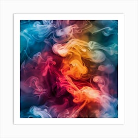 Abstract Smoke Background 1 Art Print