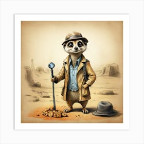 Meerkat 25 Art Print