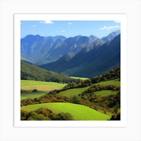 Mountain Valley Art Print