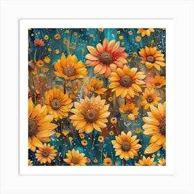 Sunflowers 18 Art Print