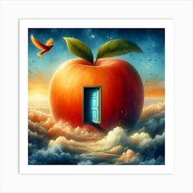 Apple, Surrealist Painting 3 Art Print