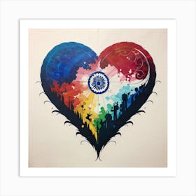 Heart Of India Art Print