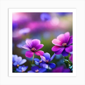 Purple Flowers 2 Art Print