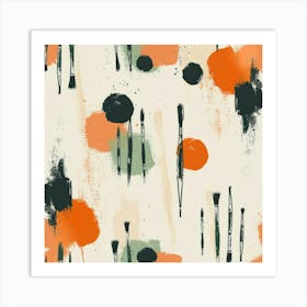 Abstract Brushstrokes 10 Art Print