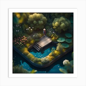 Lily Pond 2 Art Print