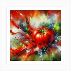 Tomato Explosion 1 Art Print