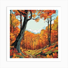 Autumn Forest 10 Art Print