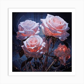 Mechanical Rose Art Print