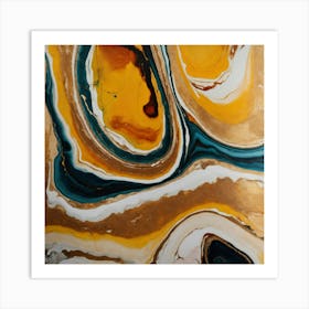 Abstract Marble Modern Painting Tableau (6) Art Print