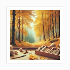 Autumn forest 1 Art Print