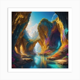 Ancient Natural Cave Art Print