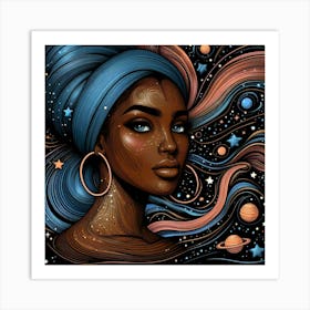 Syrenia Celestial Portrait Art Print