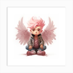 Pink Angel Art Print