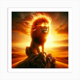 Lion In The Sky 4 Art Print