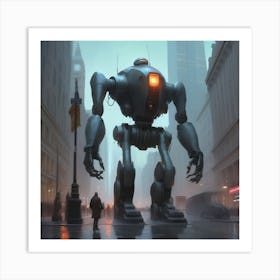 Robot City 18 Art Print