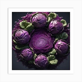 Artichoke Wreath Art Print