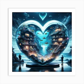 Heart Castle Art Print