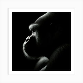 Portrait Of A Gorilla 1 Art Print