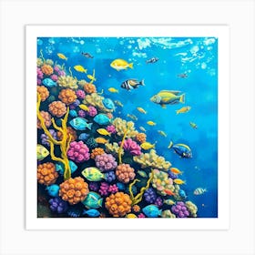 Coral Reef25 Art Print