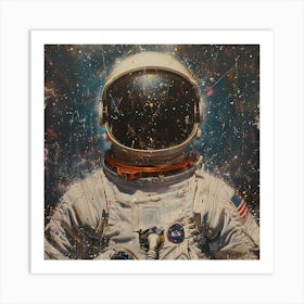 Astronaut In Space 5 Art Print