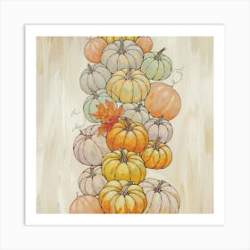 Pumpkins Art Print