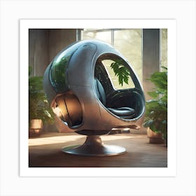 Futuristic Chair Art Print