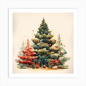 Nostalgic Fir Fantasia Art Print