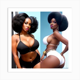Sexy Black Woman 4 Art Print