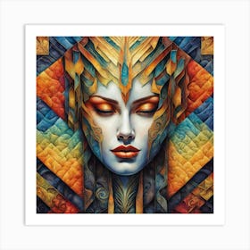 Ethereal Face 1 Art Print