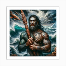 Artiphoria Tangaroa The Maori G (1) Art Print