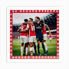 Soccer team Art Print