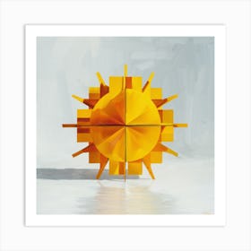 Yellow Sun Art Print