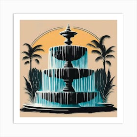 Fountain Of Water 10 Art Print