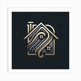 House Logo Design Art Print