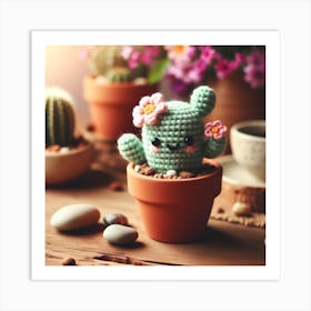 Amigurumi, Cactus 2 Art Print