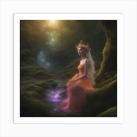 Fairy In The Forest 4 Art Print