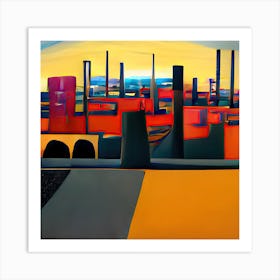 Industrial City, Art Print