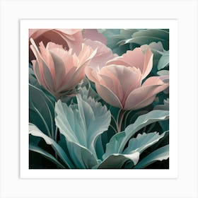 Pink Tulips Art Print