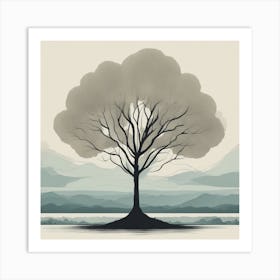 Tree In The Sky Art Print