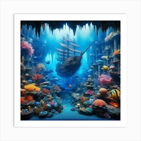 Underwater Seascape Art Print