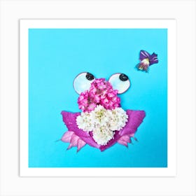 Frog&fly Art Print