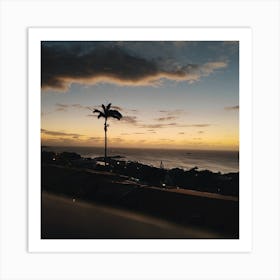 Sunset Over The Ocean 1 Art Print