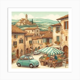 Village street 2 Art Print