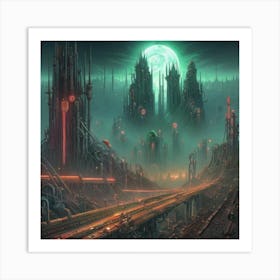 Futuristic City 6 Art Print