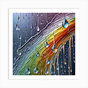 Rainbow In The Rain Art Print
