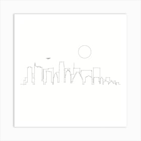 Austin Skyline Art Print